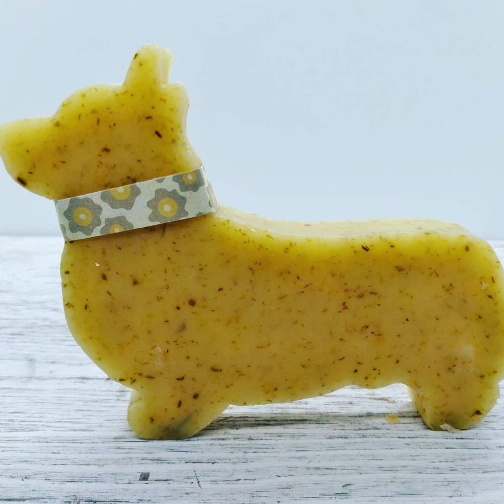 2 Corgi Shaped Soap Handcrafted Glycerin Soap Many Fragrances 4 oz bars - Picture 9 of 12